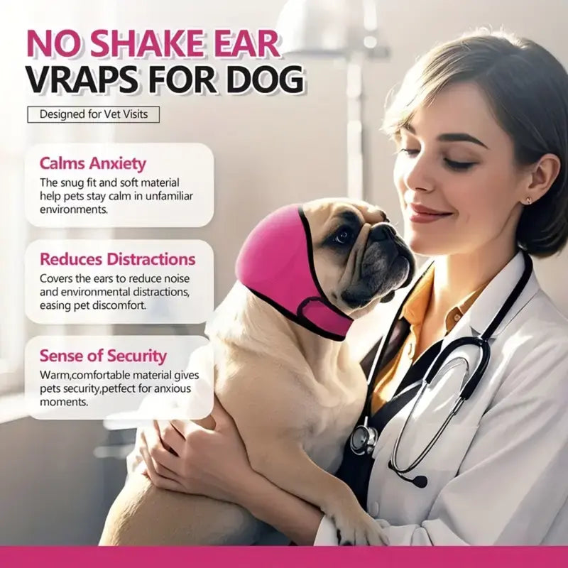 Professional Noise-Canceling Dog Ear Muffs - for Swimming/Thunderstorms/Vet Visits | Breathable Memory Foam, Puppy to Adult Dogs | Anxiety Relief & Secure Fit