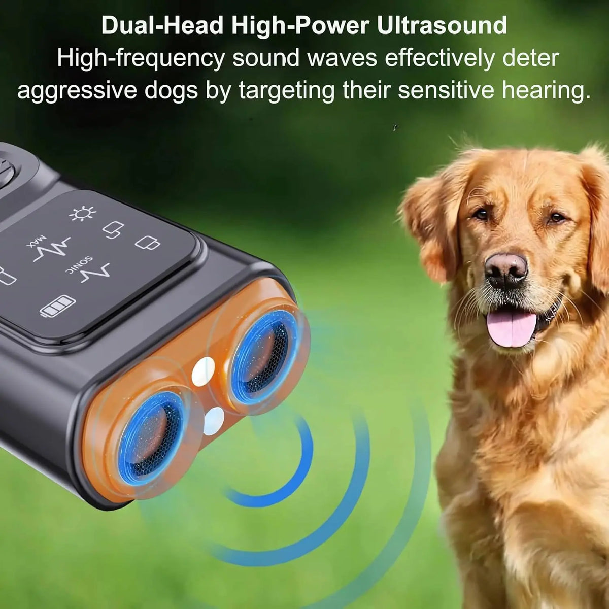 Pet Parade Ultrasonic Dog Bark Suppressor - 4 Training Modes, 50-Foot Range, Safe and Humane Handheld Device for Indoor and Outdoor Use