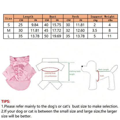 Silk Two-Legged Pajamas with Button Closure for Small Dogs and Cats - Elegant Pet Apparel