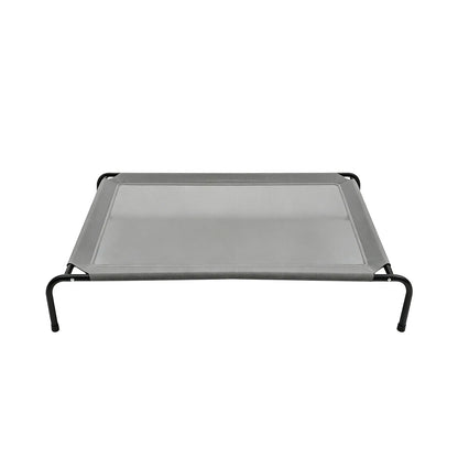 Petitrinu Classic Raised Dog Bed with Metal Raised Frame - Textilene Stretch Mesh Fabric, Cooling, Breathable, Moisture Proof, Joint Relief for Medium/Large Dogs, 2 Sizes (47.24In×31.89In×9.45In/35.43In×25.59In×8.27In) Pet Cot Sohochic